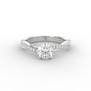 Alessandro – Solitario Pavé En Oro 18K