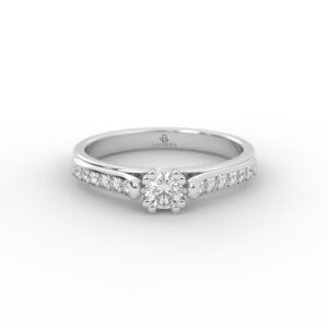 Arte – Solitario Pavé En Oro 18K