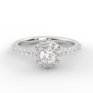 Gran Ducal – Solitario Pave En Oro 18K