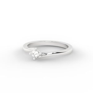Only – Anillo Solitario En Oro 18K