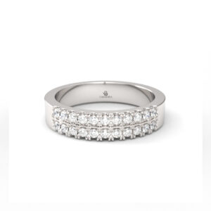 Oasis – Medio Cintillo En Oro 18K