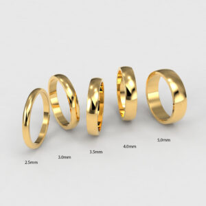 Argollas De Matrimonio En Oro 18K Estilo Inglés – Mézclalas A Tu Gusto En Oro 18K
