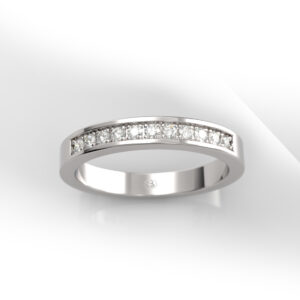 Moon – Medio Cintillo En Oro 18K