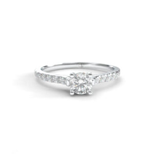 Suppa Iii – Solitario Pavé En Oro 18K