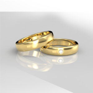 Brilho – Argollas De Matrimonio En Oro 18K