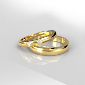 Metrica – Argollas De Matrimonio En Oro 18K