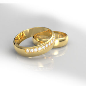 Piaccere – Argollas De Matrimonio En Oro 18K