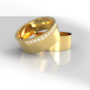 Regina – Argollas De Matrimonio En Oro 18K