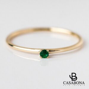 Esmeralda – Anillo De Oro 18K